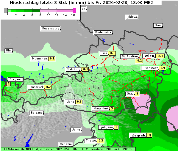 Niederschlag, 20. 2. 2026