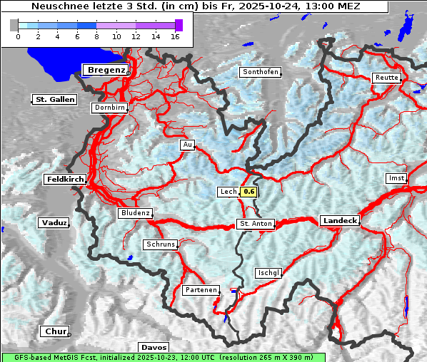 Neuschnee, 24. 10. 2025