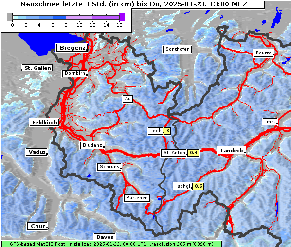 Neuschnee, 23. 1. 2025