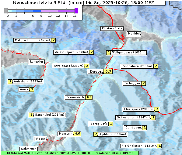 Neuschnee, 26. 10. 2025