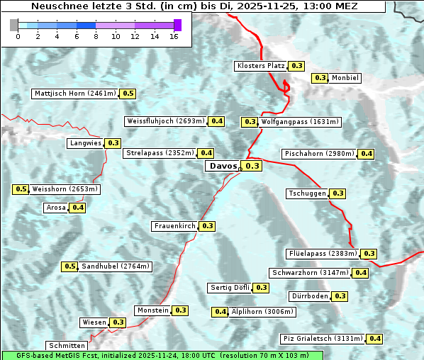 Neuschnee, 25. 11. 2025