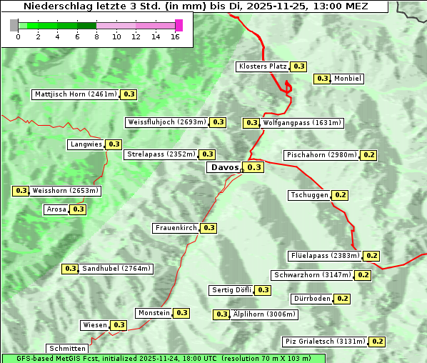Niederschlag, 25. 11. 2025