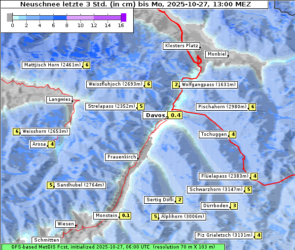 Neuschnee, 27. 10. 2025