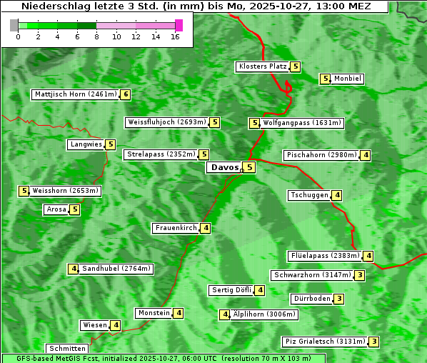 Niederschlag, 27. 10. 2025