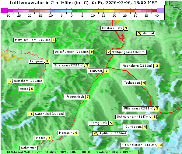 Temperatur, 6. 3. 2026