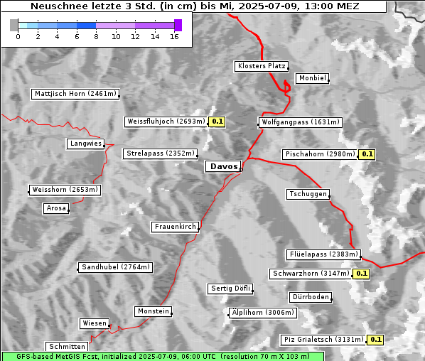Neuschnee, 9. 7. 2025