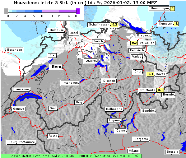 Neuschnee, 2. 1. 2026