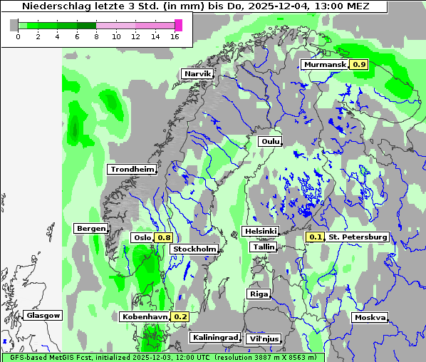 Niederschlag, 4. 12. 2025