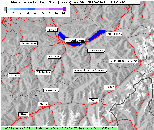 Neuschnee, 15. 4. 2026