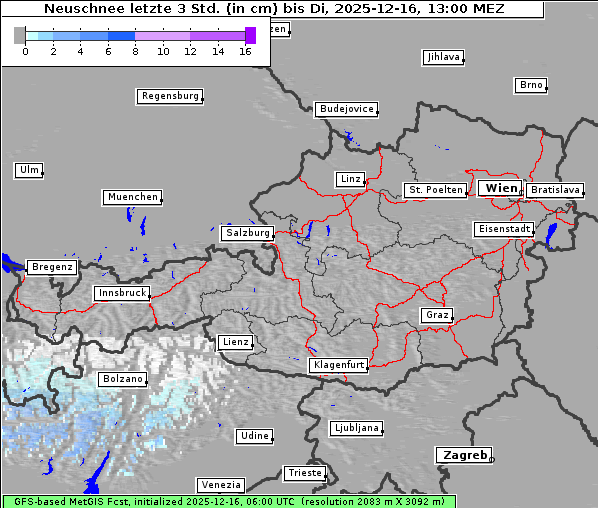 Neuschnee, 16. 12. 2025