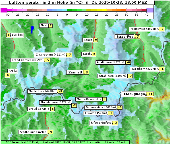 Temperatur, 28. 10. 2025