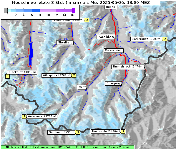 Neuschnee, 26. 5. 2025