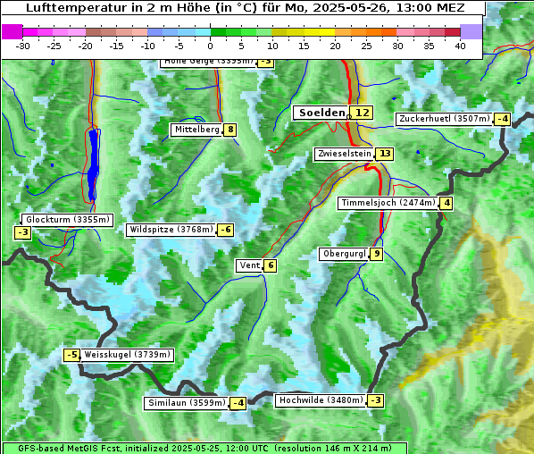 Temperatur, 26. 5. 2025