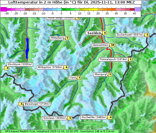 Temperatur, 11. 11. 2025