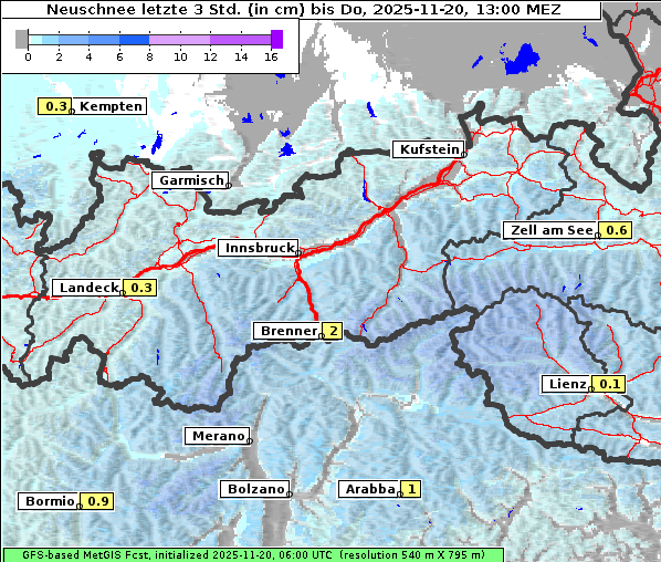 Neuschnee, 20. 11. 2025