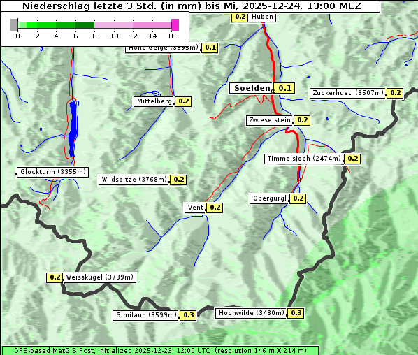 Niederschlag, 24. 12. 2025