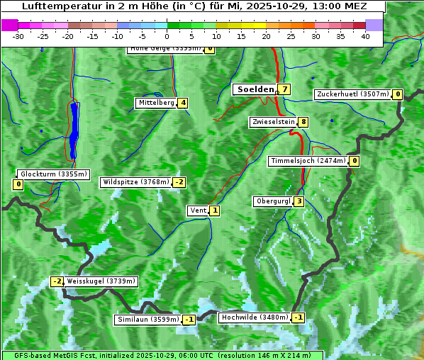 Temperatur, 29. 10. 2025