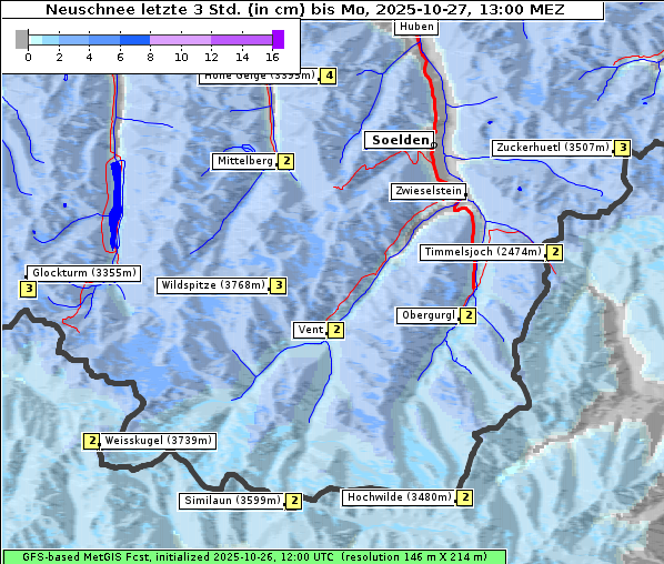 Neuschnee, 27. 10. 2025