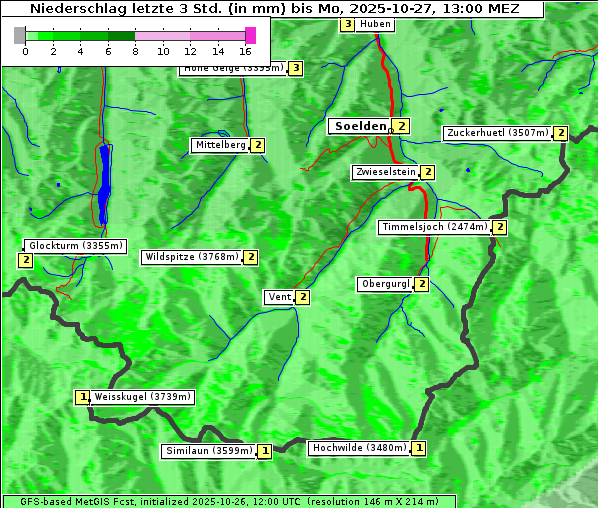 Niederschlag, 27. 10. 2025