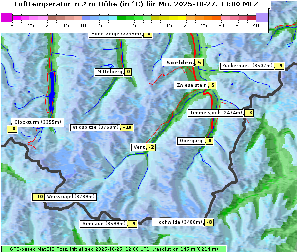Temperatur, 27. 10. 2025