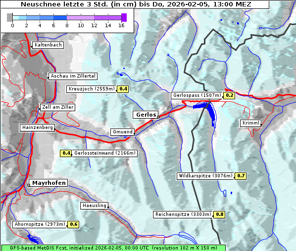 Neuschnee, 5. 2. 2026