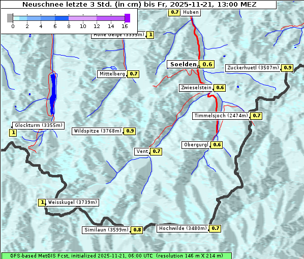 Neuschnee, 21. 11. 2025