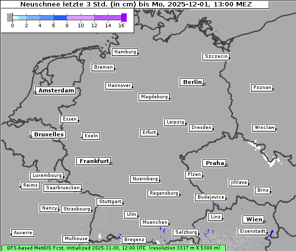 Neuschnee, 1. 12. 2025