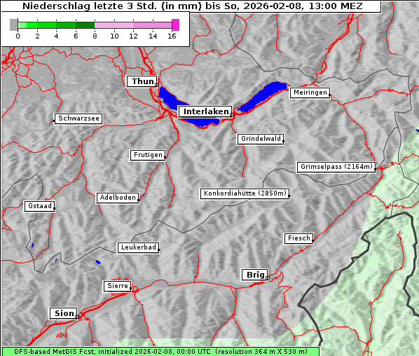 Niederschlag, 8. 2. 2026