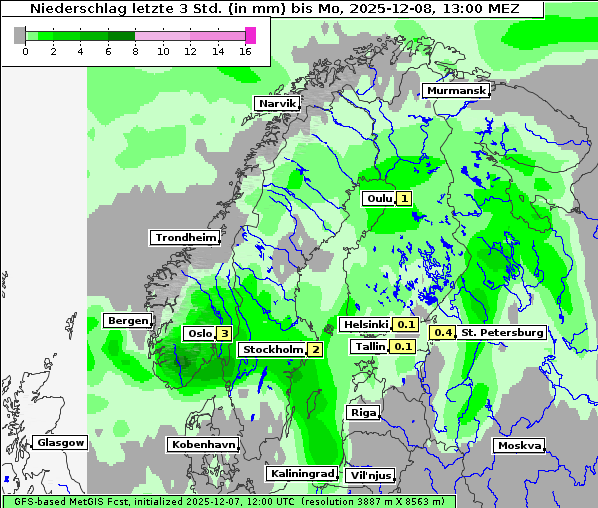 Niederschlag, 8. 12. 2025