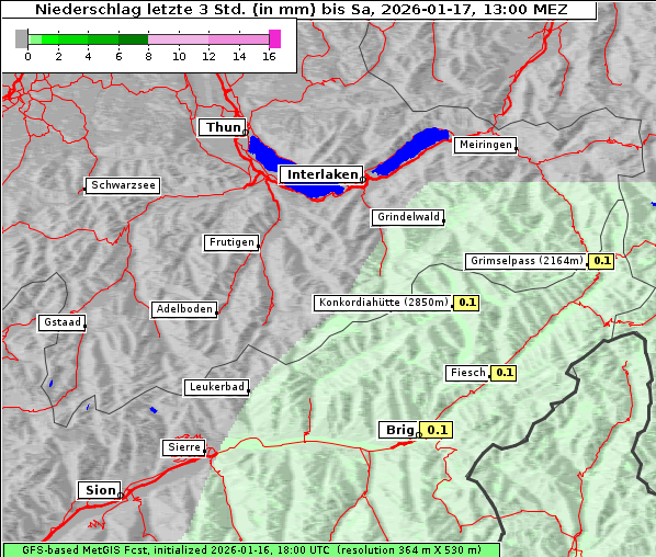 Niederschlag, 17. 1. 2026