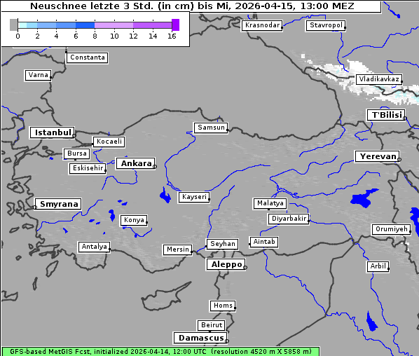 Neuschnee, 15. 4. 2026