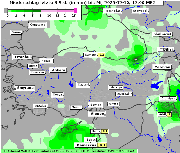 Niederschlag, 10. 12. 2025