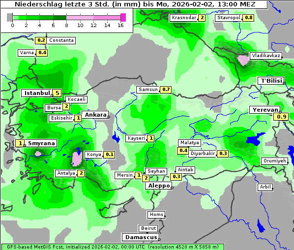 Niederschlag, 2. 2. 2026