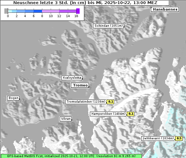 Neuschnee, 22. 10. 2025