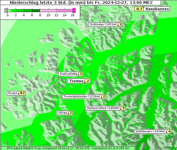 Niederschlag, 27. 12. 2024