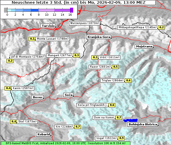 Neuschnee, 9. 2. 2026