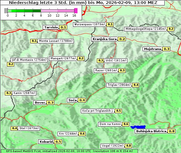 Niederschlag, 9. 2. 2026