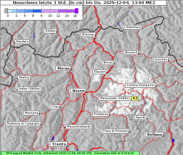 Neuschnee, 4. 12. 2025