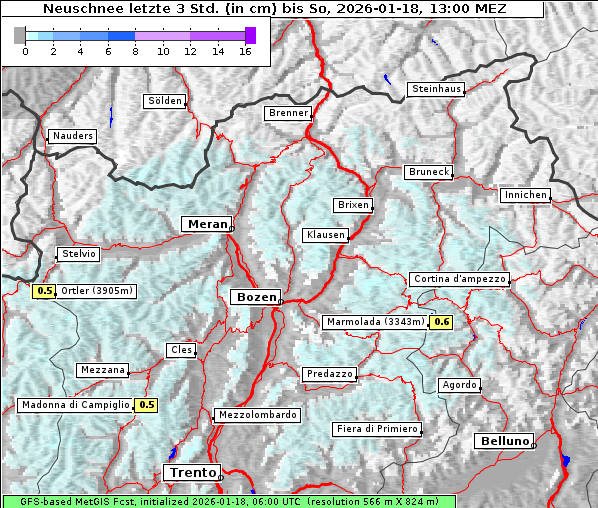 Neuschnee, 18. 1. 2026