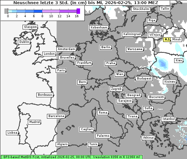 Neuschnee, 25. 2. 2026