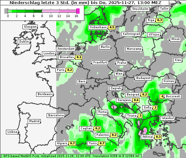 Niederschlag, 27. 11. 2025