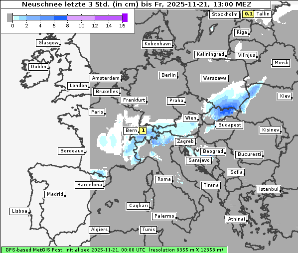 Neuschnee, 21. 11. 2025