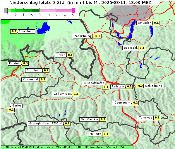 Niederschlag, 11. 3. 2026