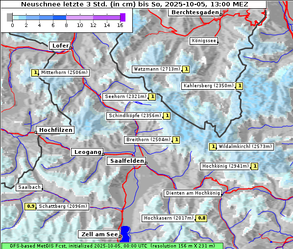 Neuschnee, 5. 10. 2025