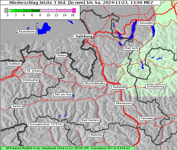 Niederschlag, 23. 11. 2024