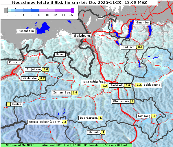 Neuschnee, 20. 11. 2025