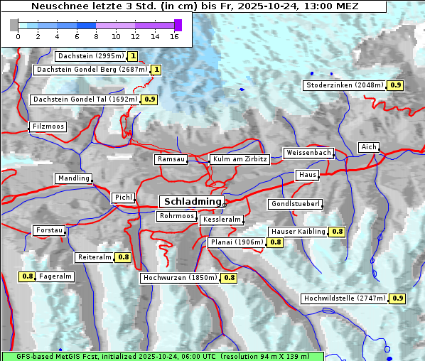 Neuschnee, 24. 10. 2025