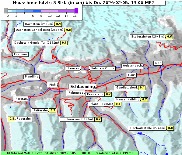 Neuschnee, 5. 2. 2026