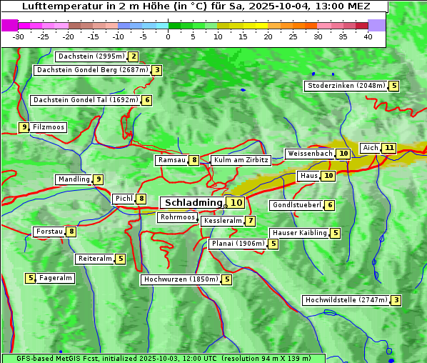 Temperatur, 4. 10. 2025