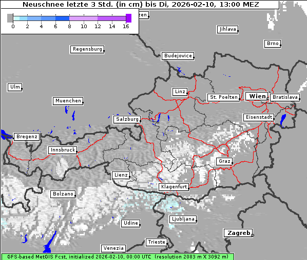 Neuschnee, 10. 2. 2026